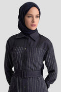 Armine Trend Dokuma Pullu Garnili Pantolonlu İkili Takım – Lacivert | 25KT664
