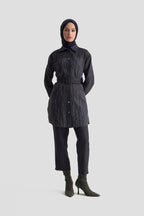 Armine Trend Dokuma Pullu Garnili Pantolonlu İkili Takım – Lacivert | 25KT664