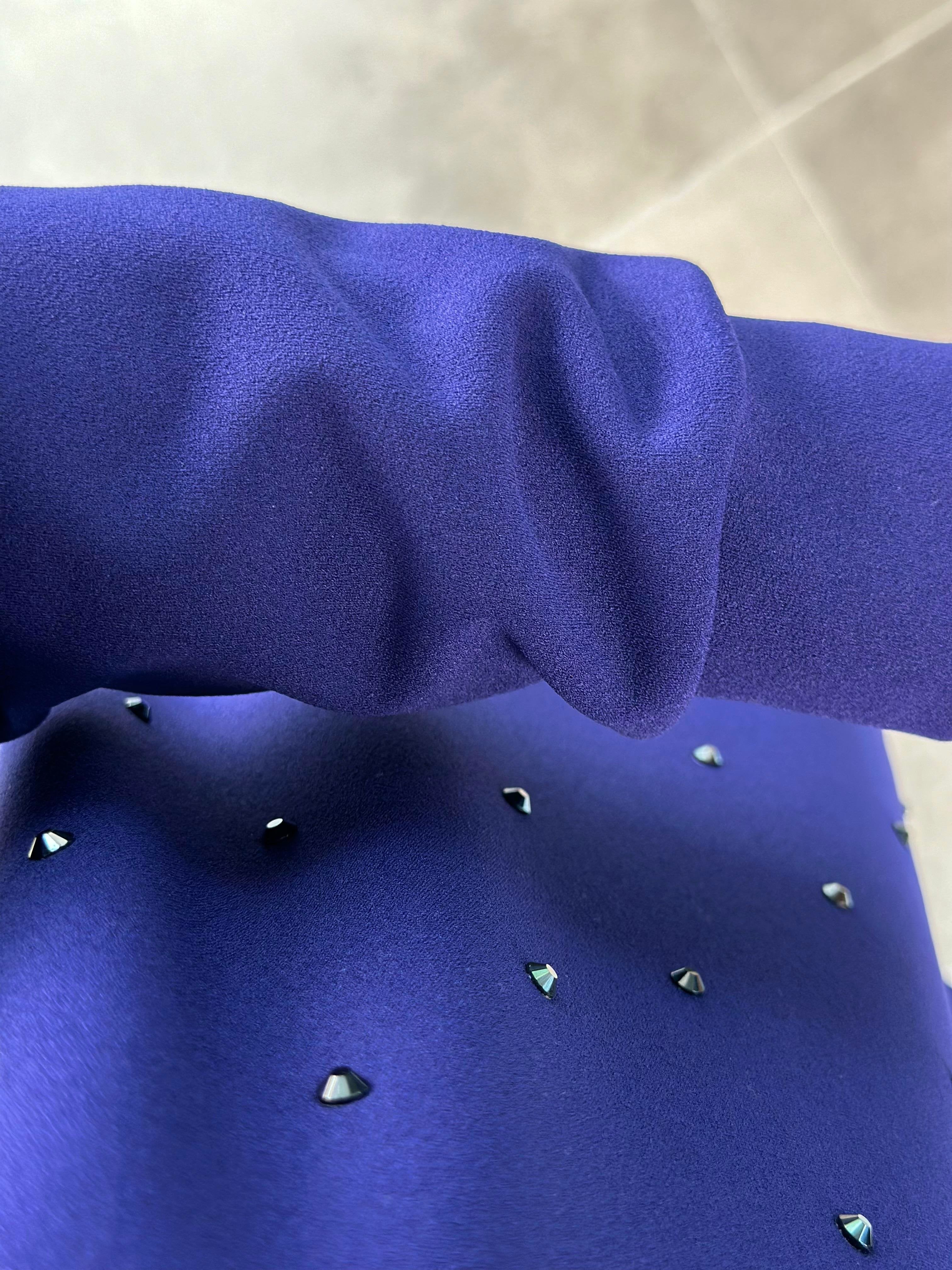 Önü Taş İşlemeli Tunik – Saks (25KT449)